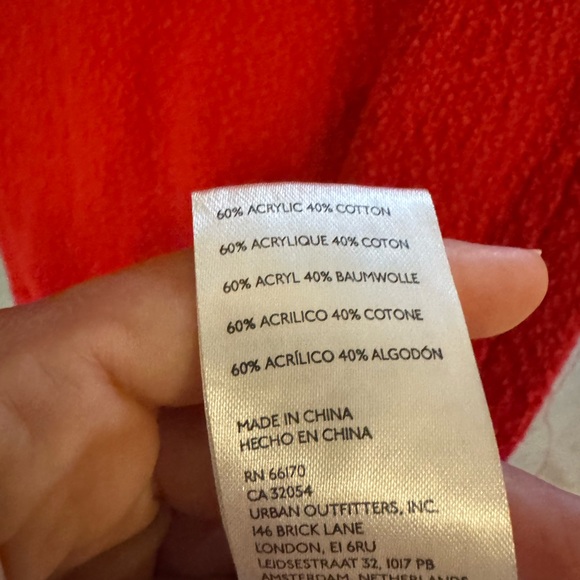 Free People Beach red sweater dress/tunic size Small (NWOT) - Picture 3 of 5